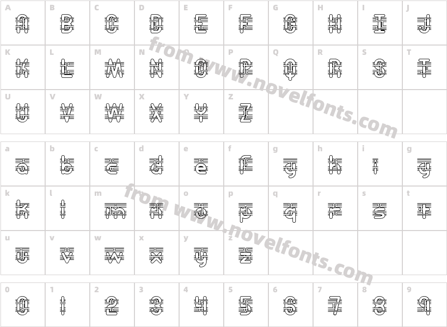 Entangled -BRK-Character Map