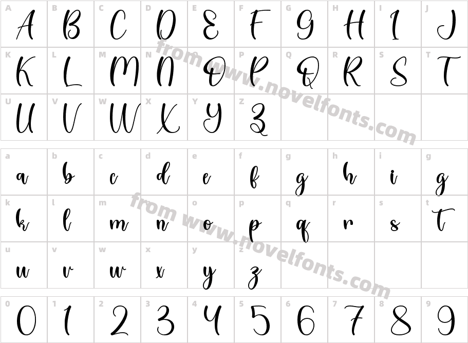 Christmas Style - Personal UseCharacter Map