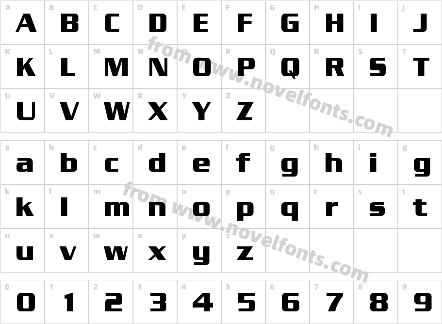 Enter Sansman BoldCharacter Map