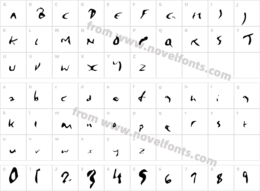 Enya PlainCharacter Map