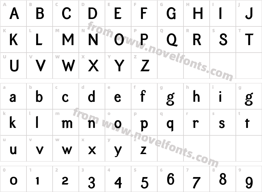 EquipoizeSans-BoldCharacter Map