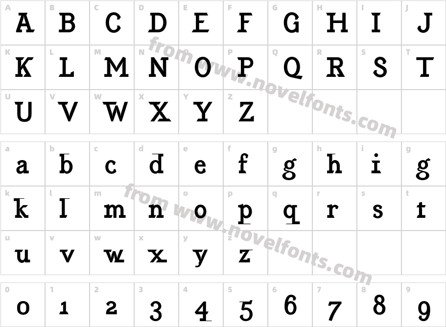 EquipoizeSerif-BoldCharacter Map