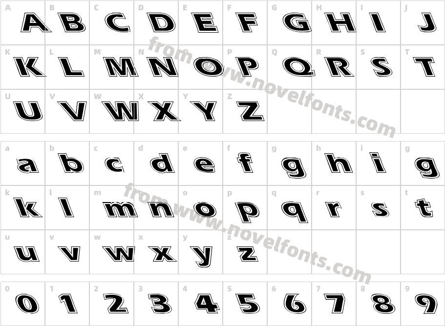 Eras Contour Lefty WideCharacter Map