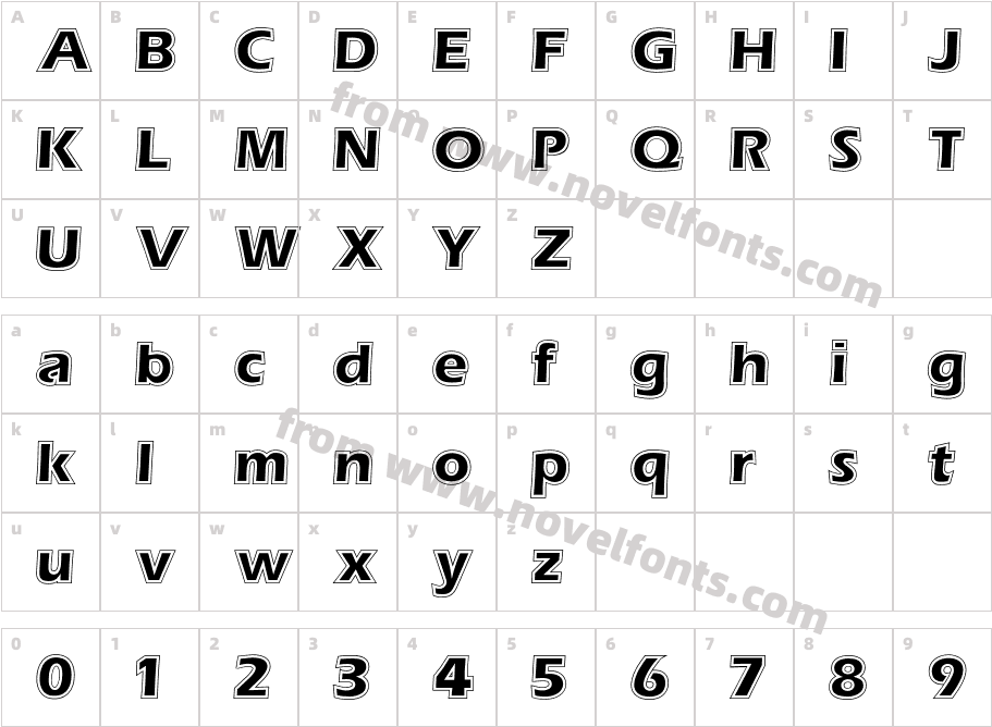 ErasContourCharacter Map