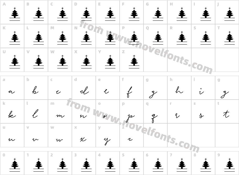 ChristmasMonogramColor-RegCharacter Map