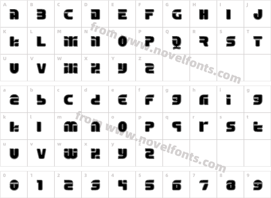 EraserTwentyGuageCharacter Map