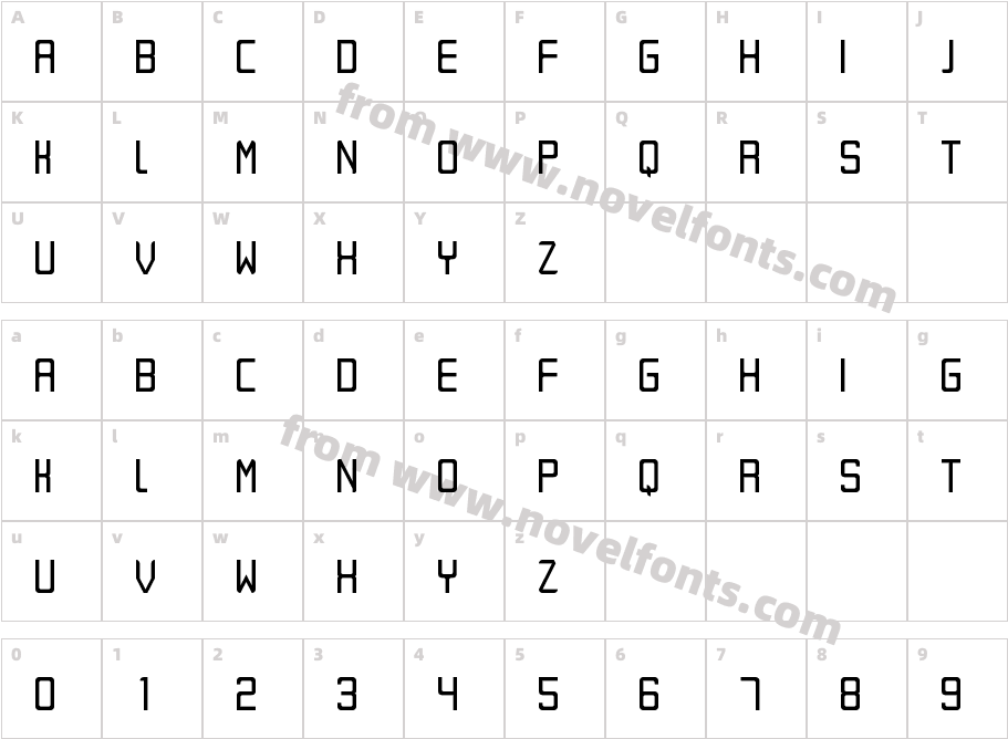 Eret RegularCharacter Map