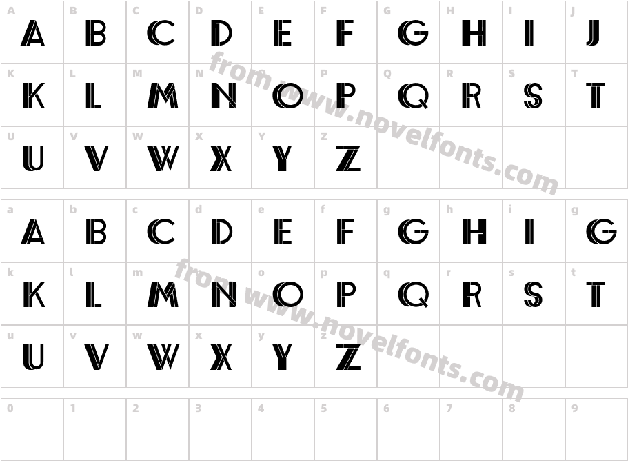 Erotica LightCharacter Map