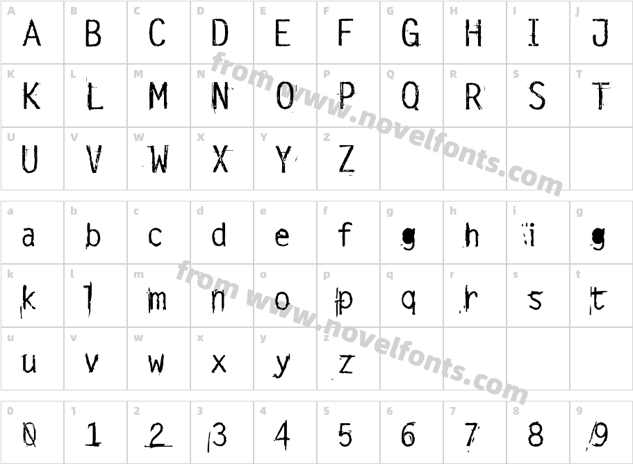 EscalidoGothicoCharacter Map