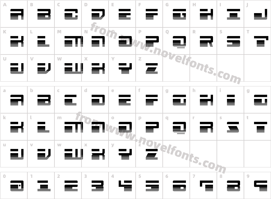 Escape Velocity HalftoneCharacter Map