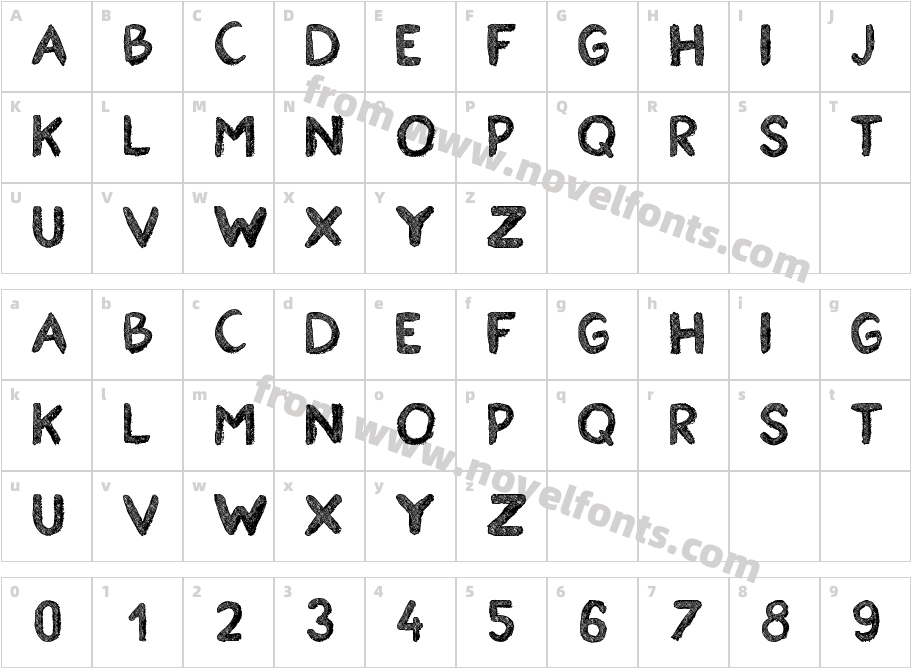 Estancofida tfbCharacter Map