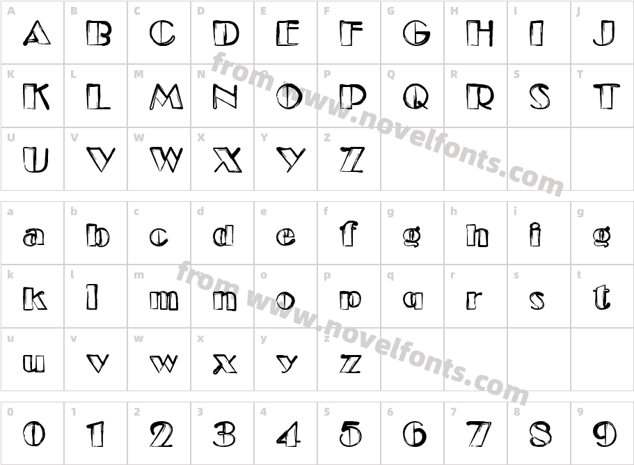 EtudeCharacter Map