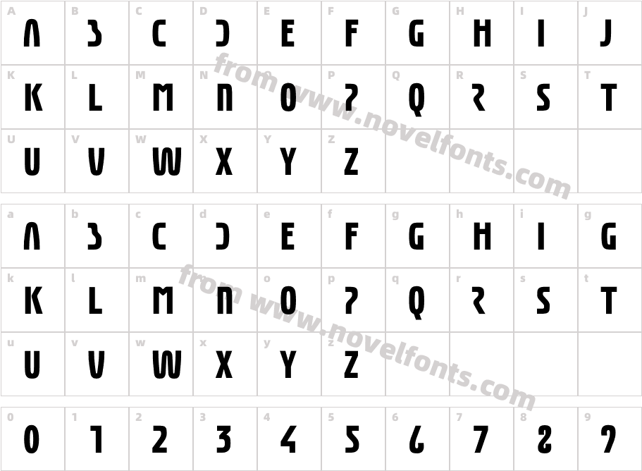 Eunomia BoldCharacter Map