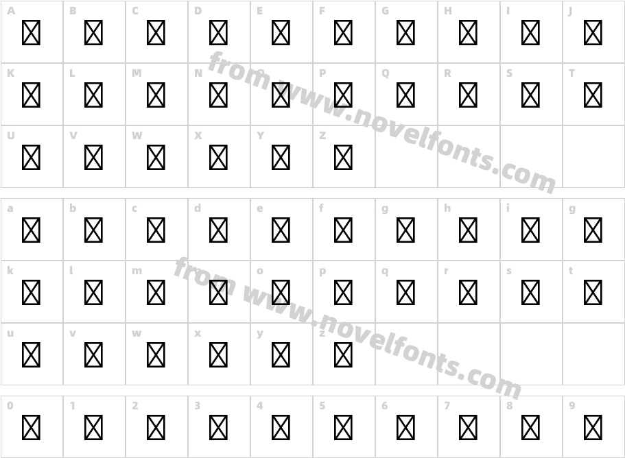 EuroMonoStd-BoldCharacter Map