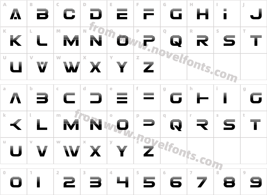 Eurofighter HalftoneCharacter Map