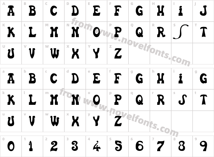 Euskal Font NormalCharacter Map