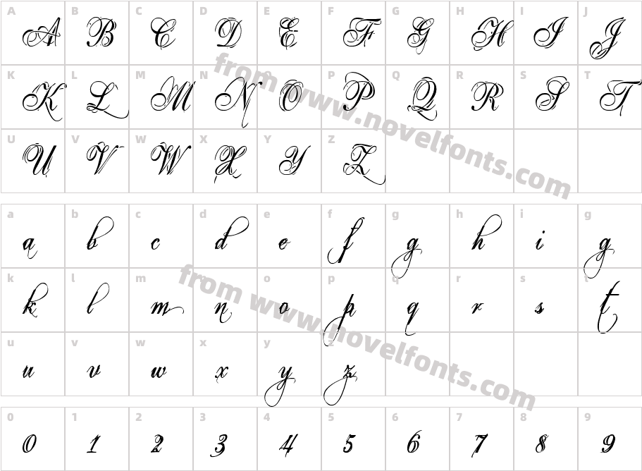 Eutemia I ItalicCharacter Map