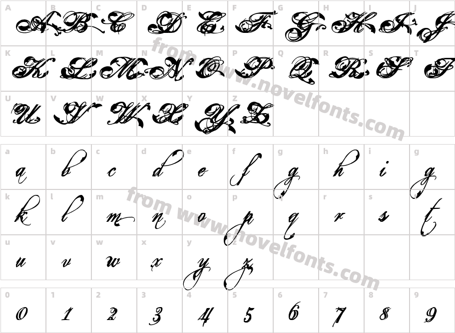 Eutemia III Bold ItalicCharacter Map