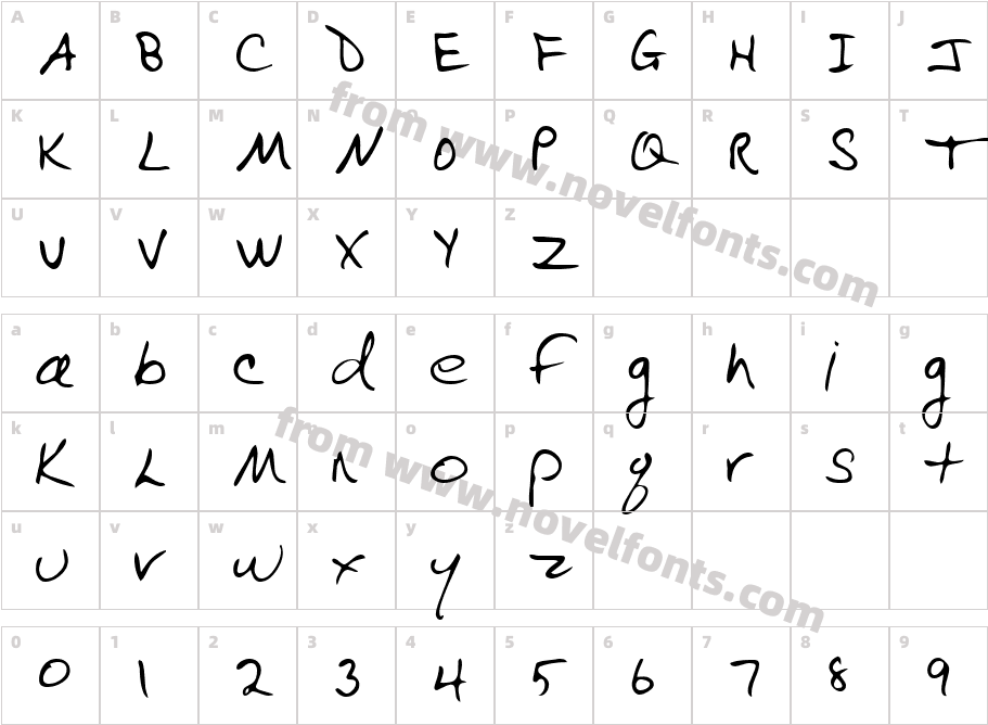 EvelynsHand-PlainCharacter Map