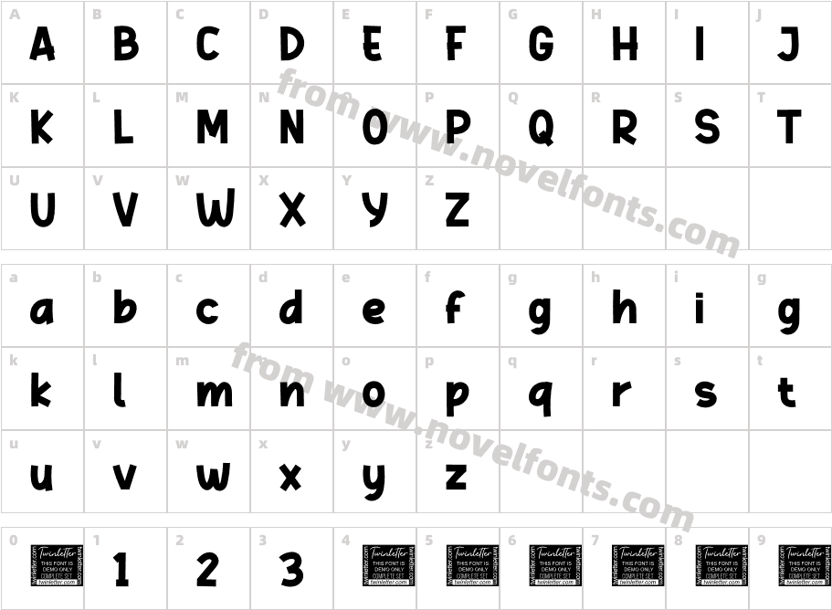 Ewofi Personal UseCharacter Map