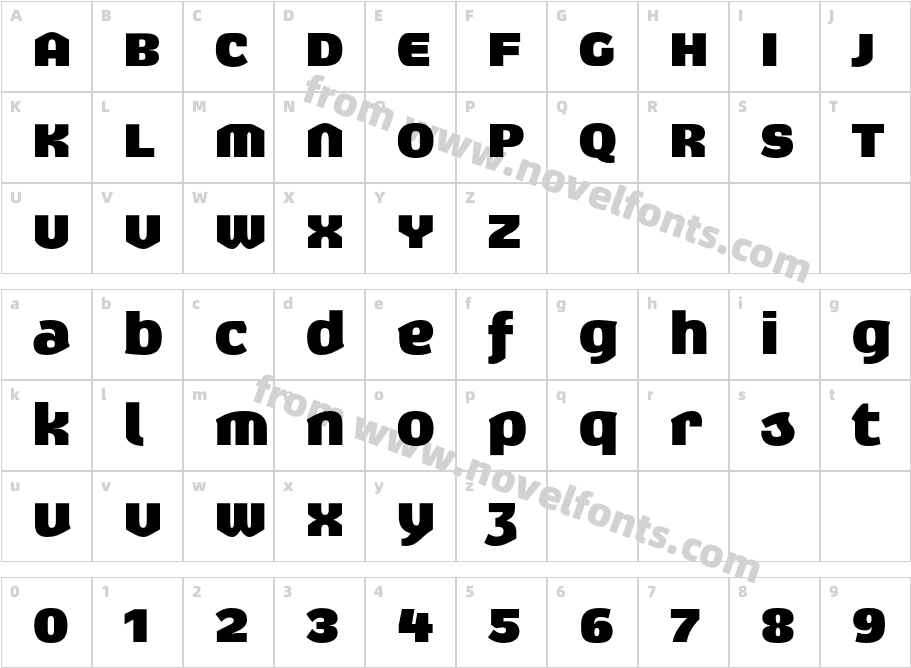 Exert-BlackCharacter Map