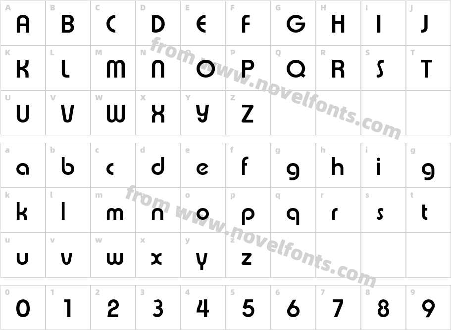 ExpressaEF-DemiBoldCharacter Map