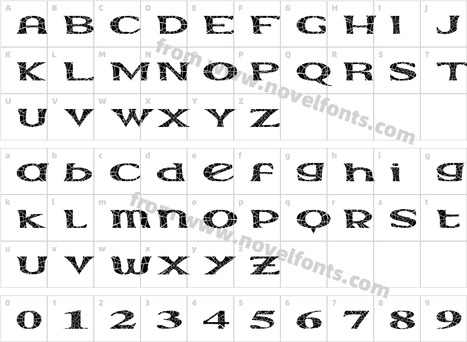 Extrano - AranoCharacter Map