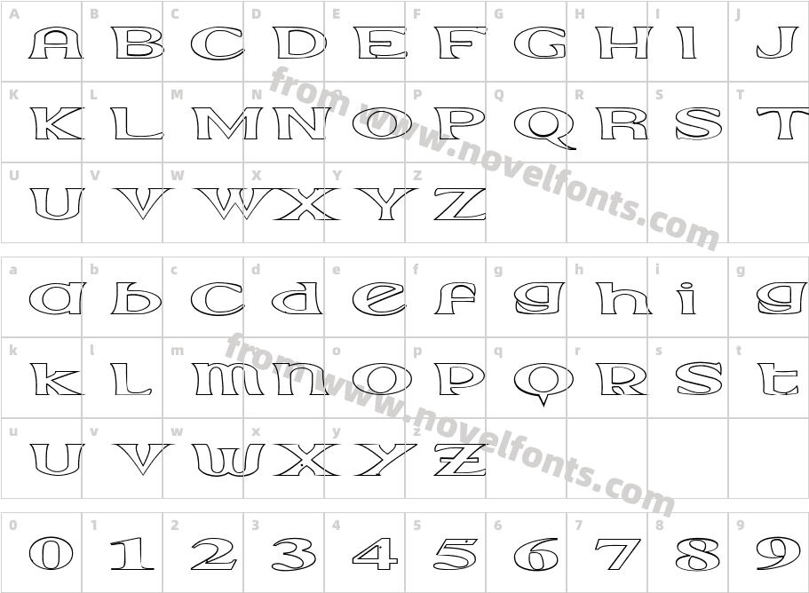 Extrano - BordeCharacter Map