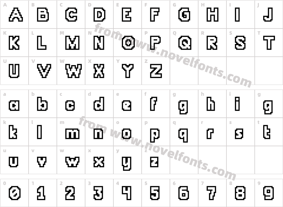 ChunkyDunkOutlinCharacter Map