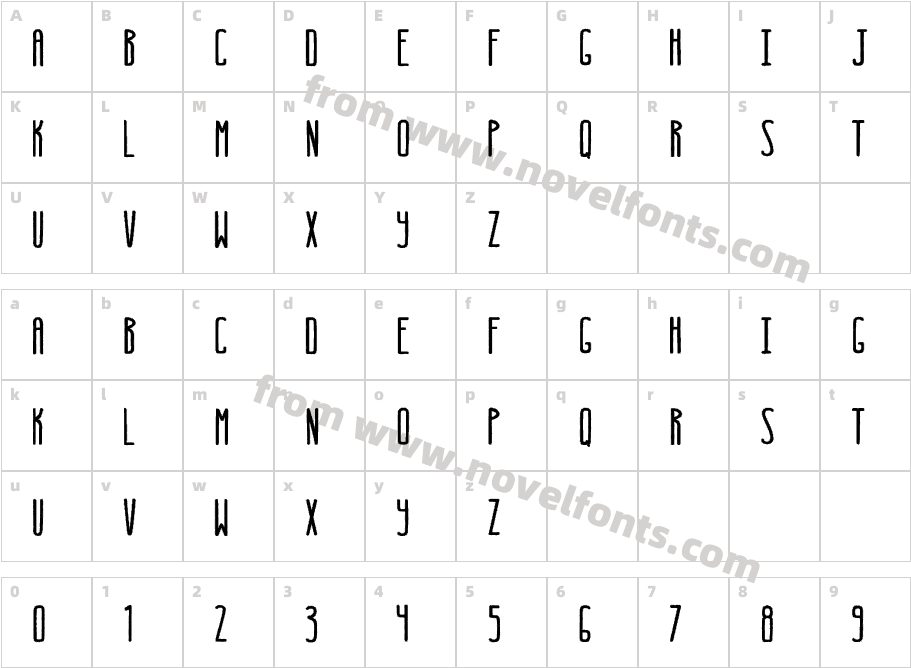 ExtupidaCharacter Map