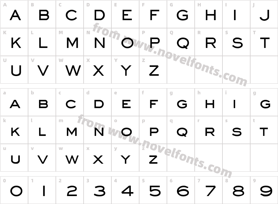 Eye glass BoldCharacter Map