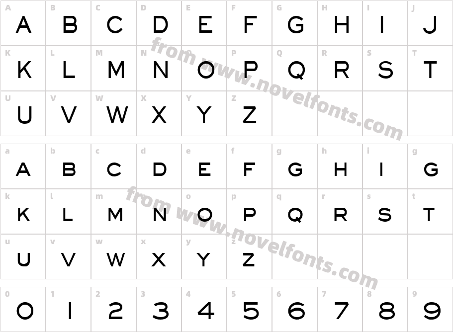 Eye glass Condensed BoldCharacter Map