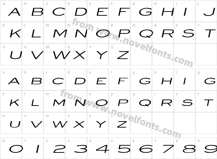 Eye glass Extended ItalicCharacter Map