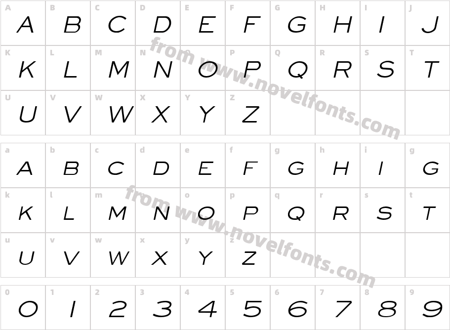 Eye glass ItalicCharacter Map