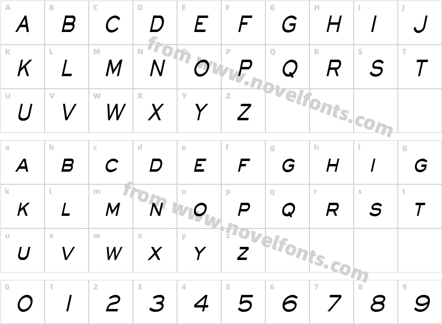 Eye glass Thin Bold ItalicCharacter Map