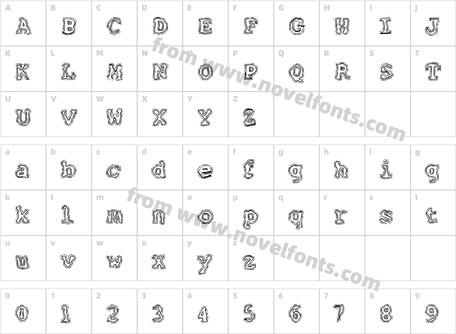 F2FAlLineatoCharacter Map