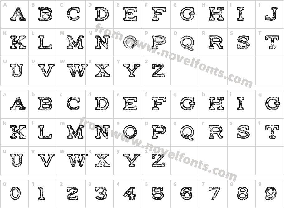 FACTORY-RegularCharacter Map