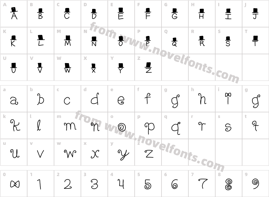 FANCY!Character Map