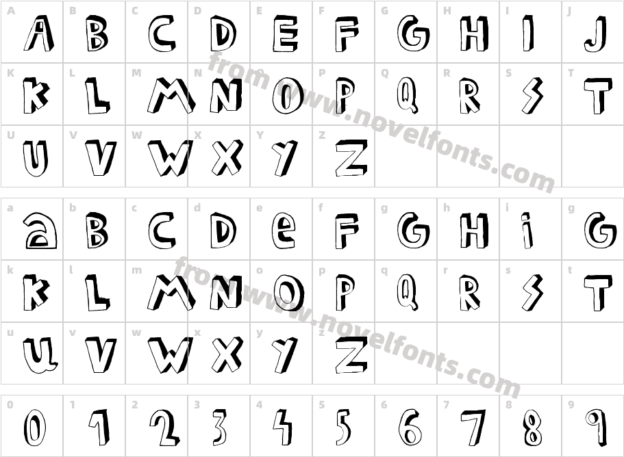 FEDERICOCharacter Map