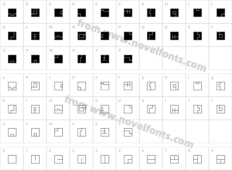 FEZ-RegularCharacter Map