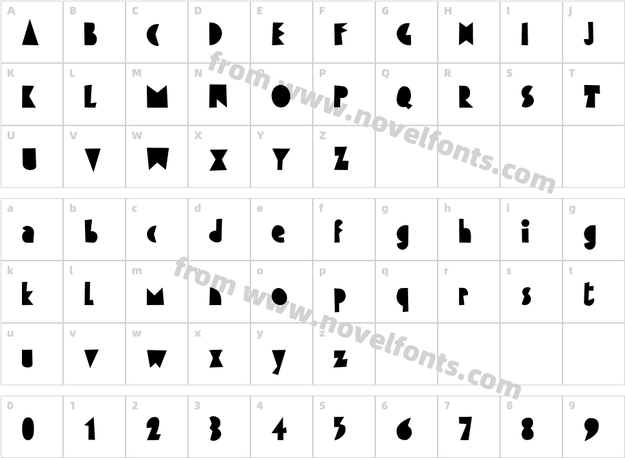 FFCutoutCharacter Map