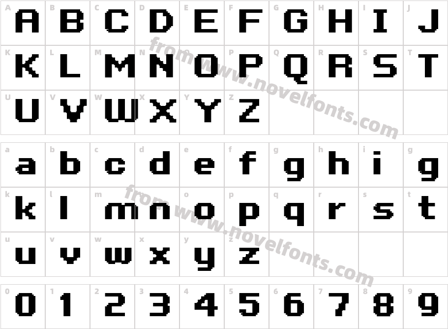 FFF Business BoldCharacter Map