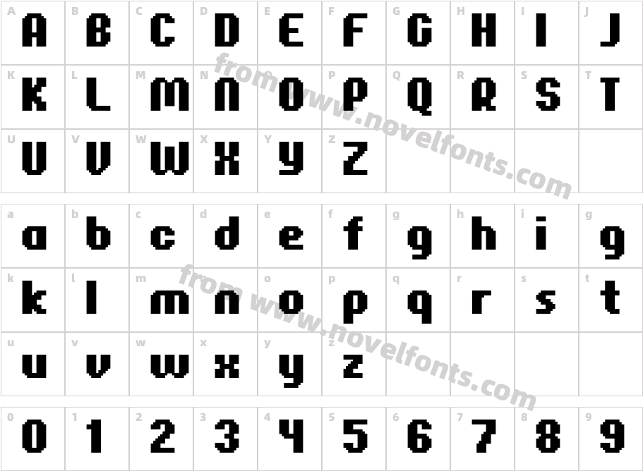 FFF Corporate Rounded BoldCharacter Map