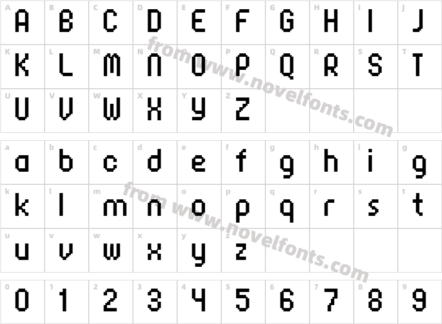 FFF Corporate RoundedCharacter Map