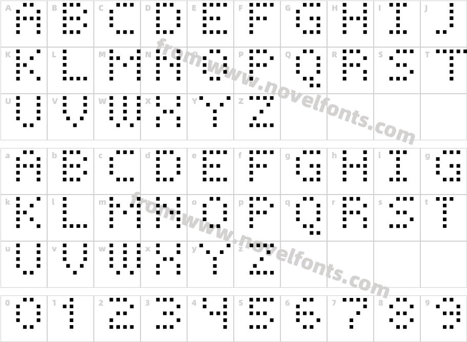 FFF Phantom 01Character Map