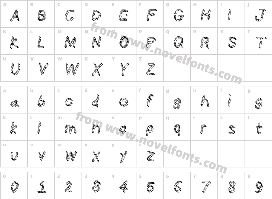 CiSf OpenHand Glass ObliqueCharacter Map