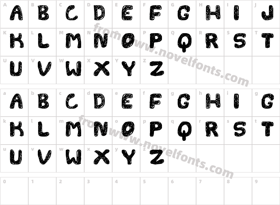 FONTESDA TFBCharacter Map