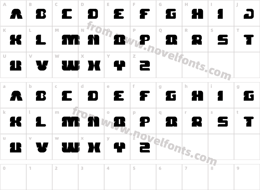 FOREST JUMPCharacter Map