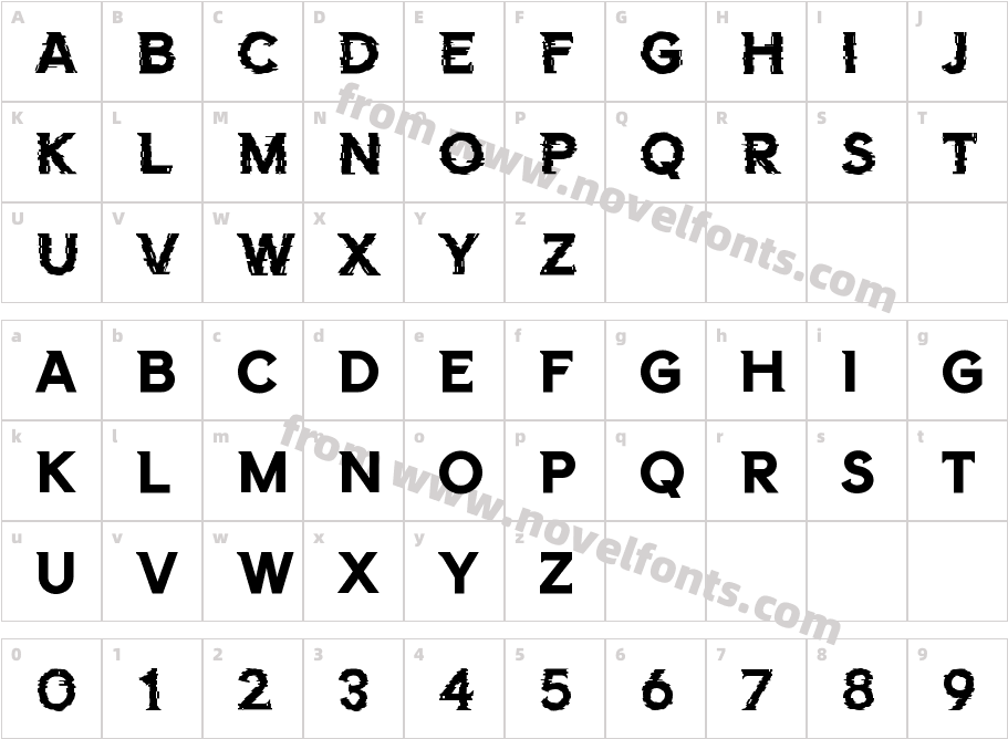 FORTAVENUERegularCharacter Map