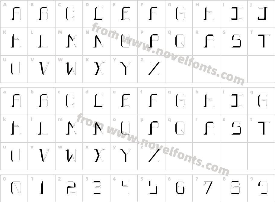 FOSSILIZEDCharacter Map